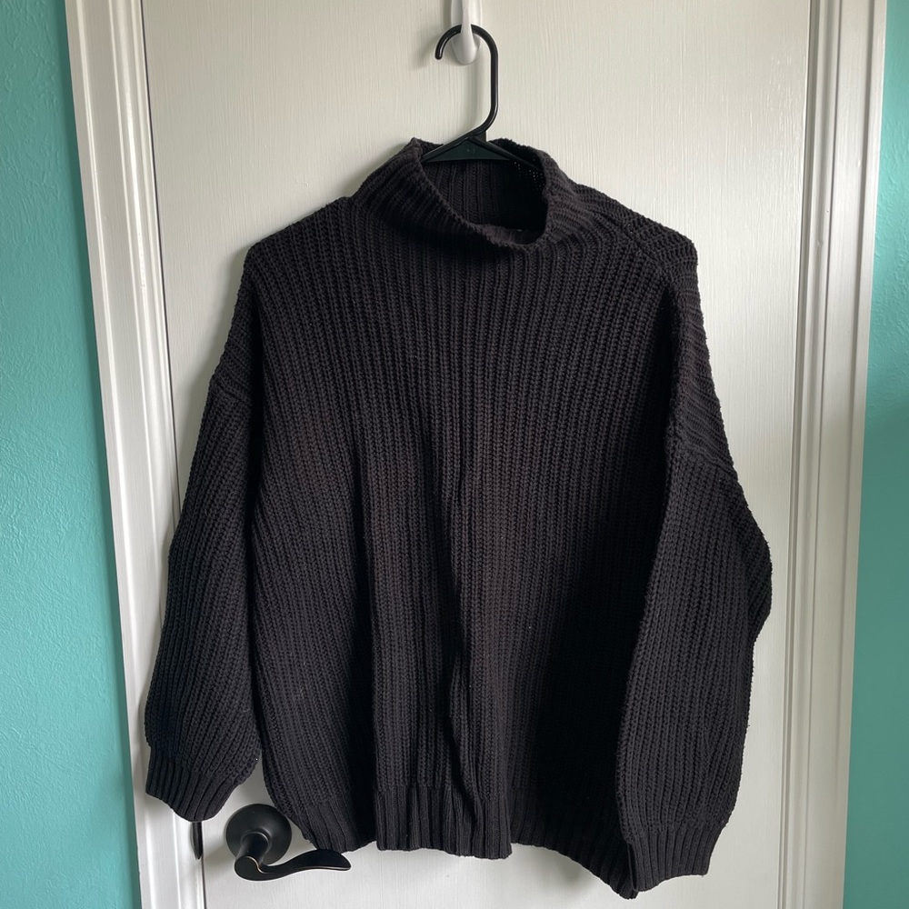 American Eagle Outfitters Black Knit Sweater